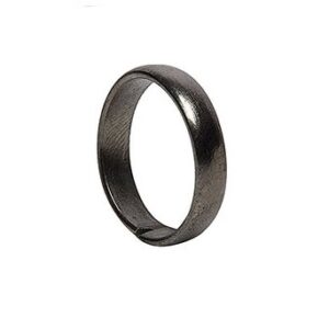 Black Metal Horse Shoe Ring For Men & Women