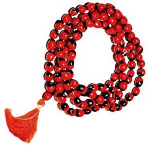 Red Gunja Mala Red  108 +1 Beads