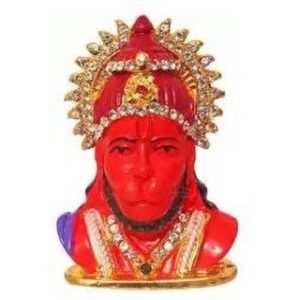 Red Hanuman Face Kulin Idol Size Approx 6 Cm