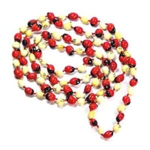 Gunja Mala Red Black White 108+1 beads