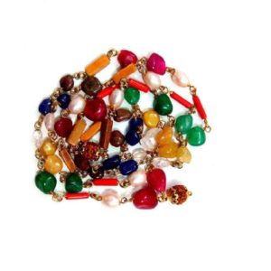 Navratna Mala 9 Gems Chain Stone Necklace
