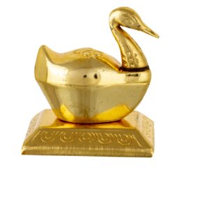 Metal Duck  Golden Size Approx 8 Cm
