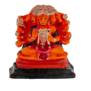Sindoori Panchmukhi Hanuman Idol