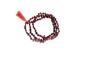 Red And Black Gunja Mala 108+1 Beads