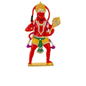 Red Standing Kulin Hanuman Idol