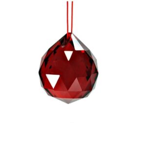 Crystal Ball  Red Size 3CM