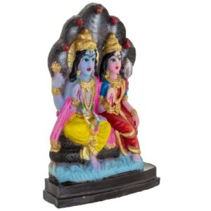 Vishu Lakshmi Sheshnag Flat Idol Size Approx 9 Cm