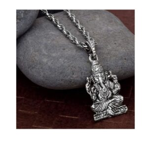 Silver Plated Antique Finish Lord Ganesh