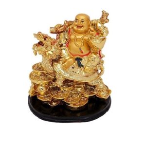 Big Dragon Buddha Golden Color Size Approx 8 CM