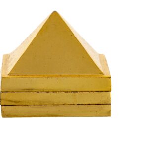 Brass Pyramid Golden Color Brass Made Pyramid Size Approx 5 CM