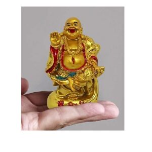 Ashirwad Buddha Golden Color Buddha Size Approx 8 CM