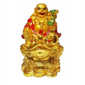 Frog Buddha Golden Color Size Approx 8 CM