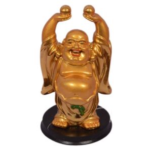 Buddha Hands Up Golden Color Size Approx 8 CM Decorative Showpices