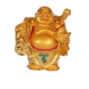 Big Buddha Standing Golden Color Size Approx 8 CM