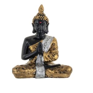 Black And Golden Resin Big Buddha Size Approx 8 CM