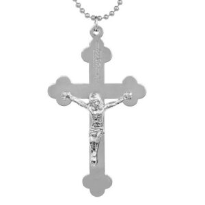 Jesus Pendant Silver Plated Pendant 52mm