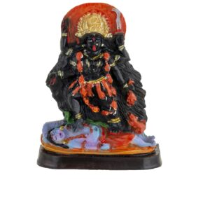 Flat Marble Kali Mata Idol Black Color Idol Size Approx 10 CM
