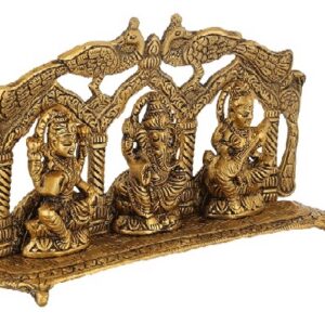 Laxmi Ganesh Saraswati Idol Size Approx 10 CM