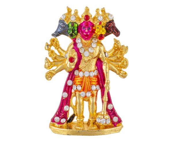 Nickel Panchmukhi Hanuman Idol Size Approx 9 CM - Pick Use