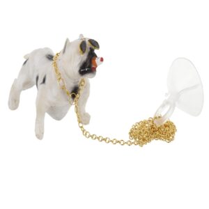 White Smoking Dog White Color Dog Size Approx 8 CM