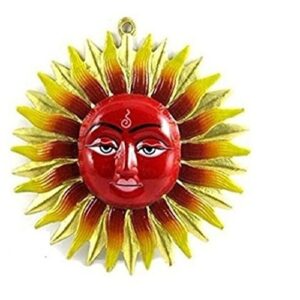 Red Sun Hanging In Home Or Office Size Approx 10 CM