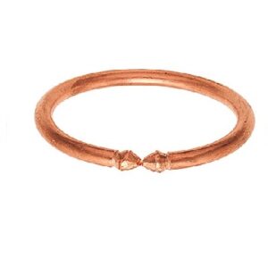 Pure Copper Adjustable Kada For Unisex Round Shape Copper Made Weight  75 GM