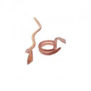 Pure Copper Naag Nagin Round Shape Copper Made Size Aprox 4cm And 2gm Pack of 1 In Box