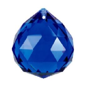 Blue Crystal Ball Size Approx 5 CM