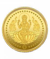 Laxmi Golden Coin Round Shape Coin
