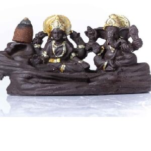 Smoke Laxmi Ganesh Idol Lord   Size Approx 10 CM