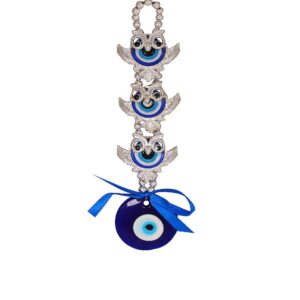 3 Owl Evil Eye Hanging Size Approx 26 CM