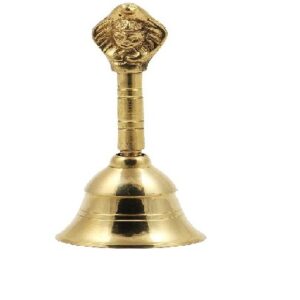 Brass Pooja Bell  Size  Approx  8.8 Cm