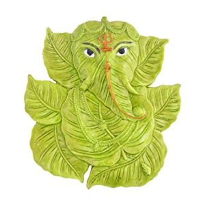 Big Green Patta Ganesh Hanging Size Approx 9 CM