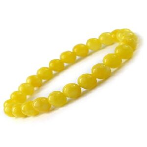 Yellow hakik Bracelet  Size Adjustable