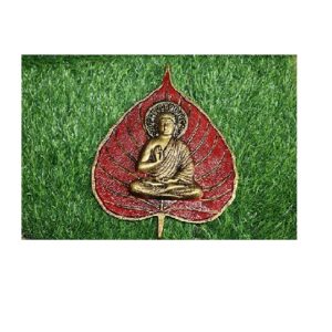 Red Patta Gautam Buddha Metal  Size Approx 18 Cm
