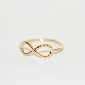 Infinity Ring Gold Plated Adjustable Ring