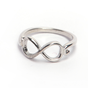Infinity Ring Silver Plated Adjustable Ring