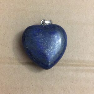 Dark Blue Crystal Heart Pendant
