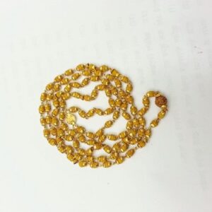 Rudrani Golden Cap Mala 108+1 Beads