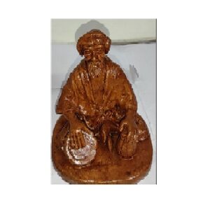 Free Hand Statue Sitting Men With Dhol