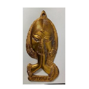 Welcome Namaste Lady Face Wall Copper Hanging