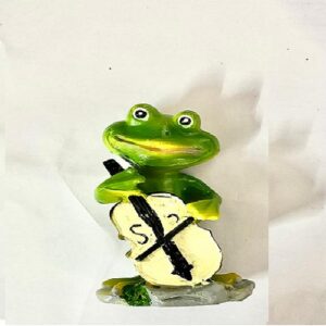Musician Frog  Guitar Statue  Size Approx 8 CM