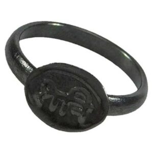 Shani Ring Black Colour Adjustable Ring