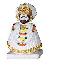 White Khatu Shyam Idol Size Approx 6 Inches