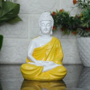 Sitting Yellow Budh Size Approx 5.1 inch