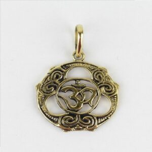 OM Circle Pendant Size Approx 6 mm
