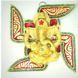 Swasthik Ganesh Wall Hanging Size Approx 12 Cm