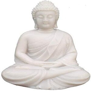 White Meditation Buddha Size Approx 14 cm