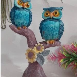 Owl Tree Size Approx 20 Cm Made For Polyresin
