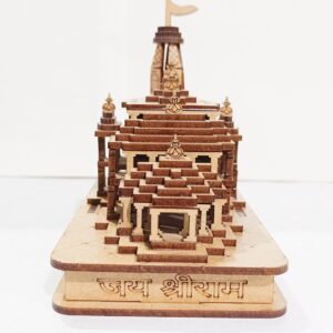 Ram Mandir Wooden Size Approx 5 Inch